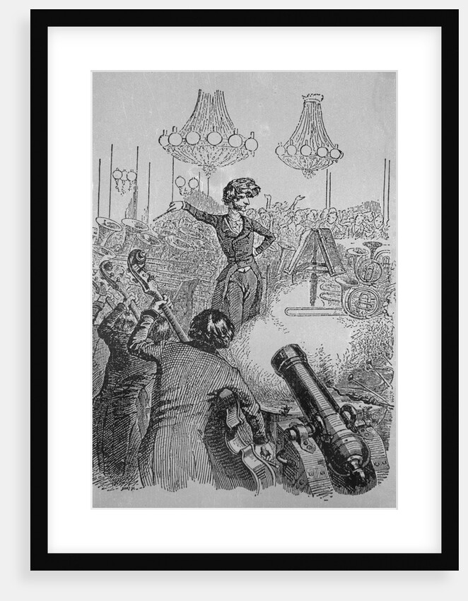 Caricature Ridiculing Overcoloristic Orchestration by Berlioz
