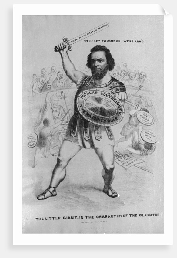 Portrait of Stephen Douglas as Gladiator by Anonymous