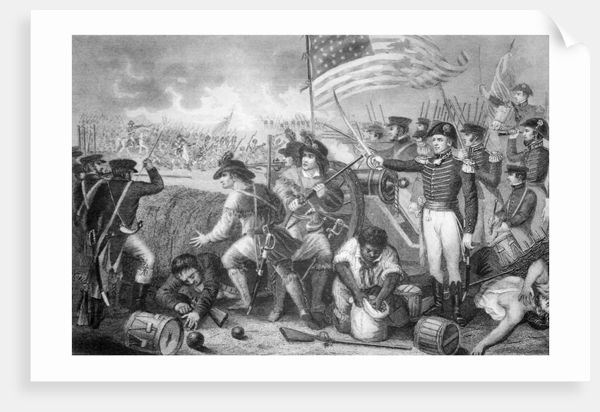 War Scene with Cannon and Fallen Victim in Forefront by Anonymous