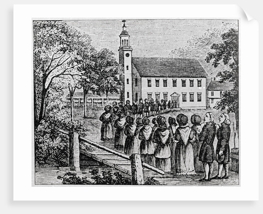 Illustration of a Procession Entering a Church by Anonymous