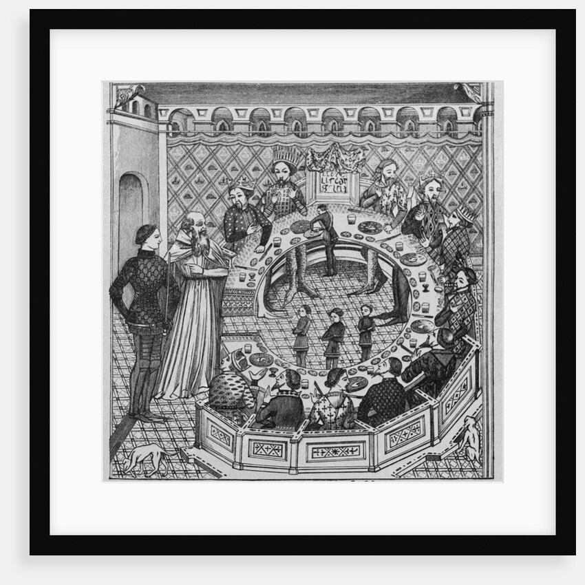 King Arthur with His Knight by Anonymous