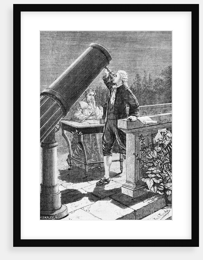 William Herschel with Sister Caroline Lucretia by Anonymous