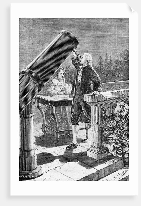 William Herschel with Sister Caroline Lucretia by Anonymous