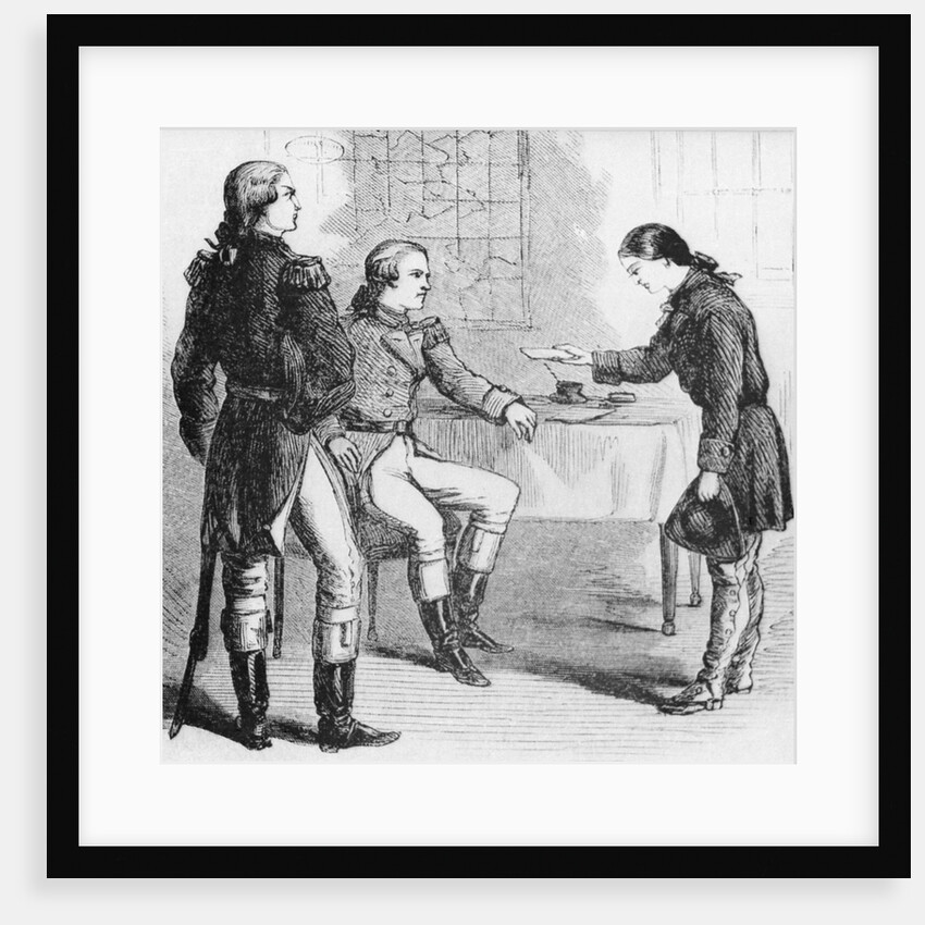 Deborah Sampson Presenting Letter to General Washington by Anonymous
