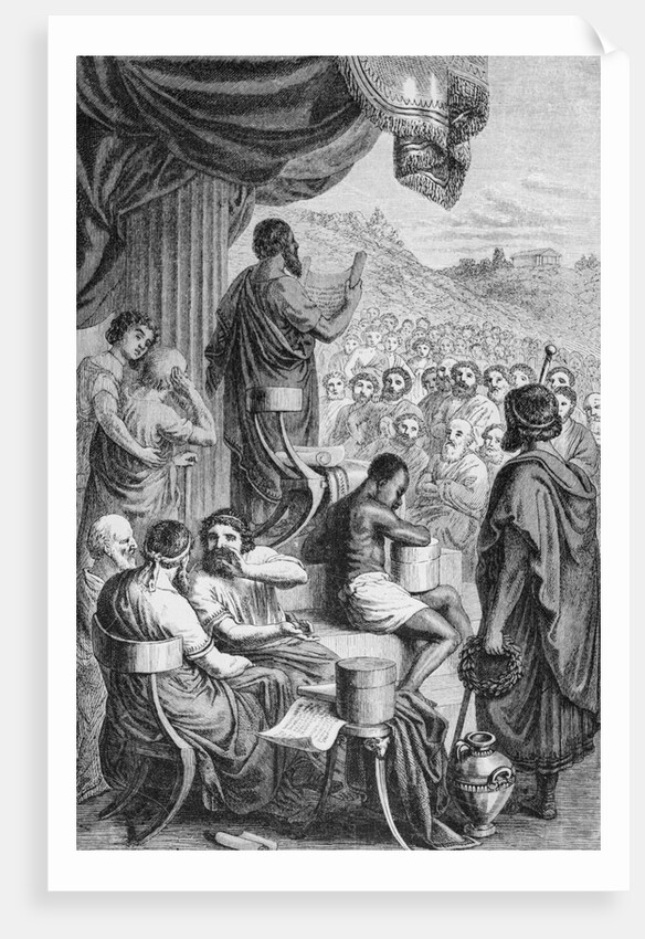 Herodotus Reading His History to the Assembled Greeks Illustration by Anonymous
