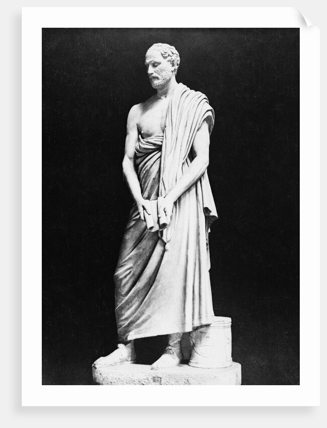 Marble Bust of Greek Orator Demosthenes by Anonymous