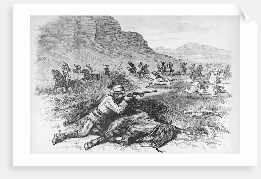 Scout of General Custer Being Surrounded by Indians by Anonymous