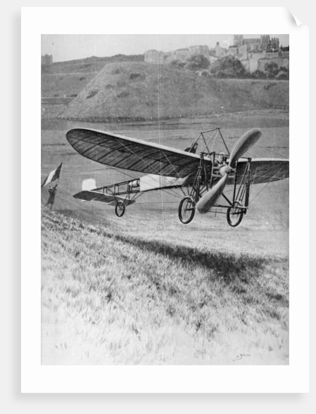 Louis Bleriot Landing His Monoplane by Anonymous