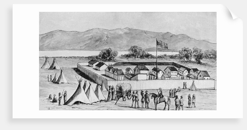 Crow Creek Indian Agency in Dakota in 1866 by Anonymous