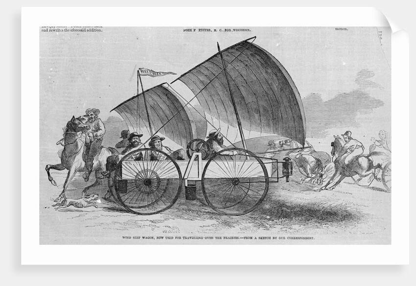 Illustration of Windship Wagon by Anonymous