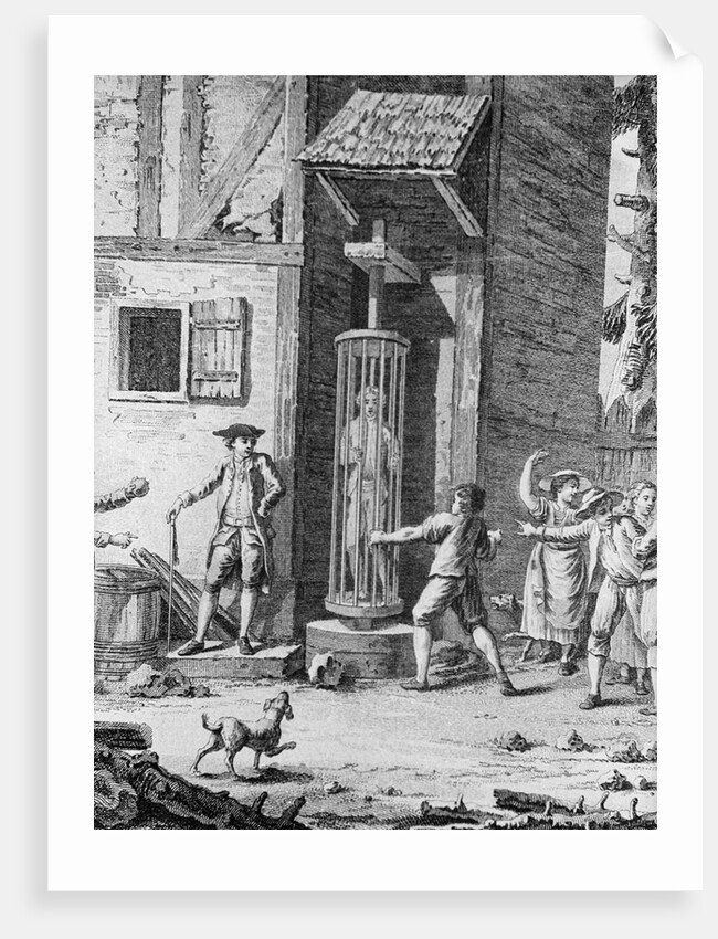 Pillory in Bern Switzerland During 18th Century by Anonymous