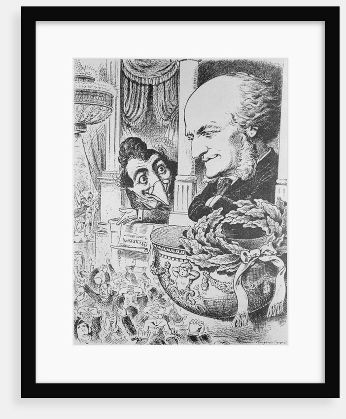 Caricature of Richard Wagner at a Concert Hall by Anonymous