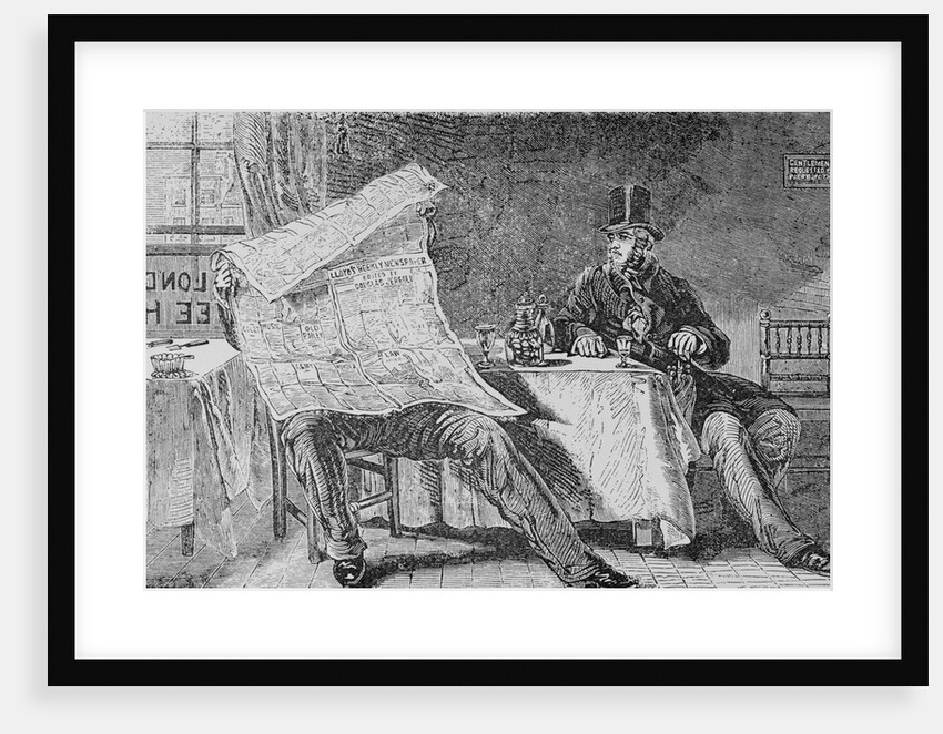 Man waiting for Newspaper by Anonymous