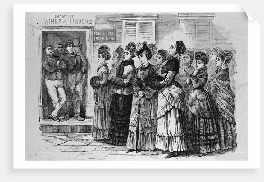 Women Chanting for Temperence Movement by Anonymous