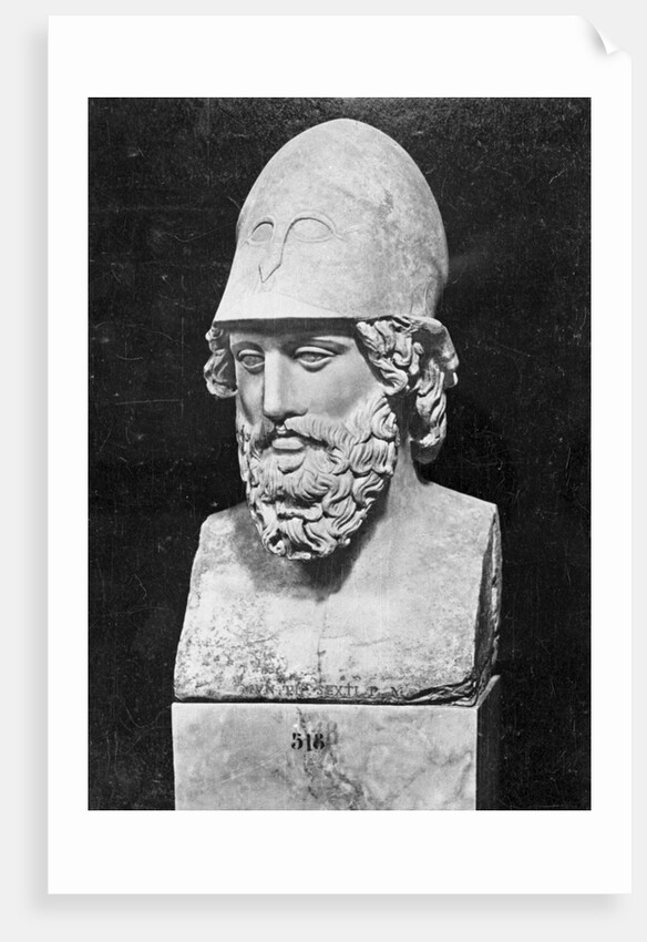Ancient Roman Bust of Pericles by Anonymous