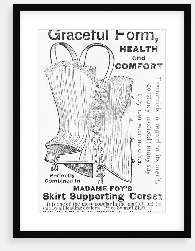 Advertisement for Madame Foy's Skirt Supporting Corset by Anonymous
