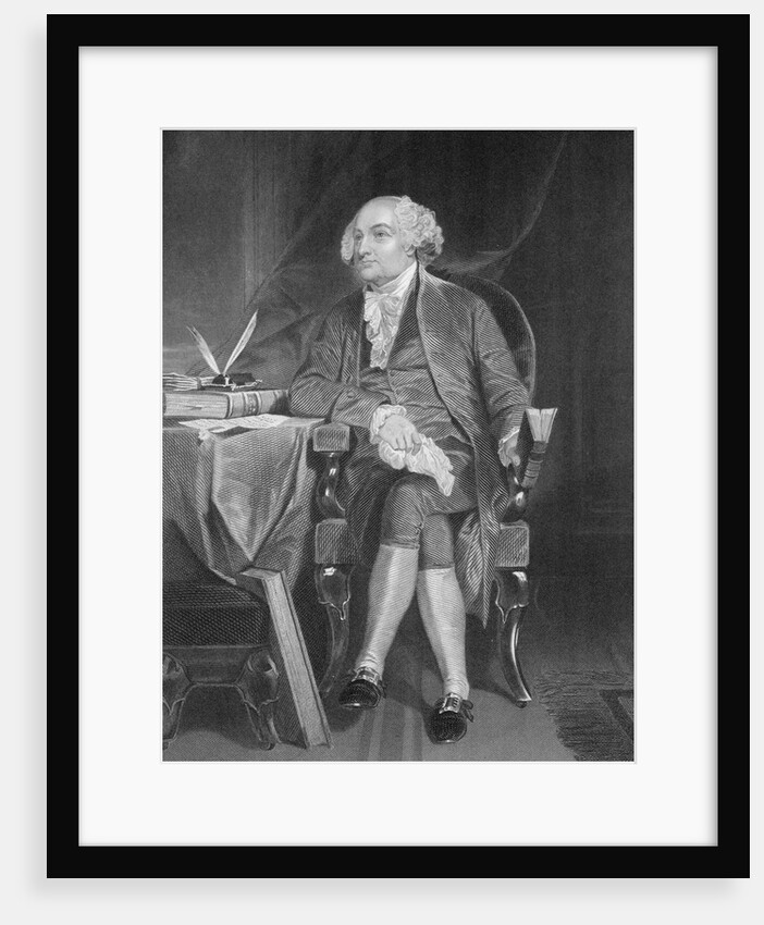 Portrait of John Adams at Desk by Anonymous