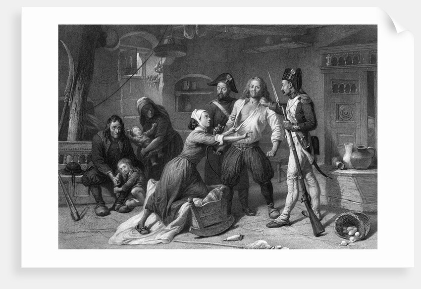 Illustration Depicting Man Being Arrested by Anonymous