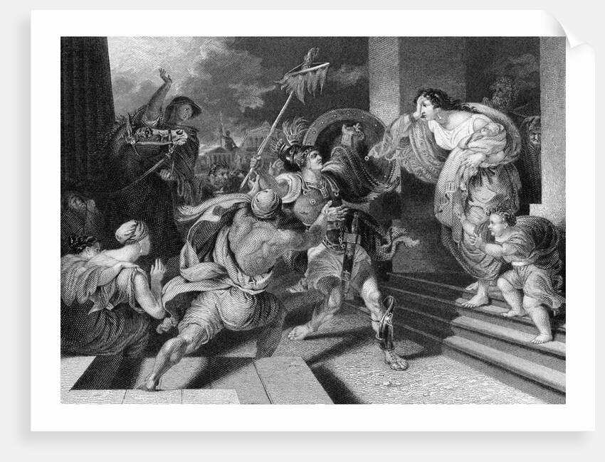 Engraving of the Arrival of Eucles by Anonymous