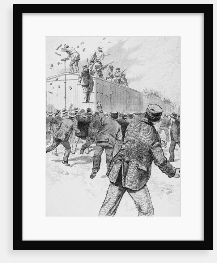 Railroad Strikers Displaying Negative Actions by Anonymous