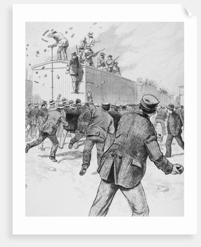 Railroad Strikers Displaying Negative Actions by Anonymous