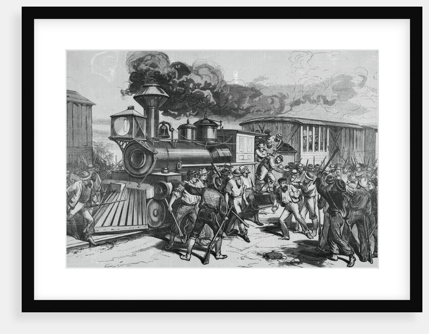 Railroad Strikers Displaying Negative Actions by Anonymous