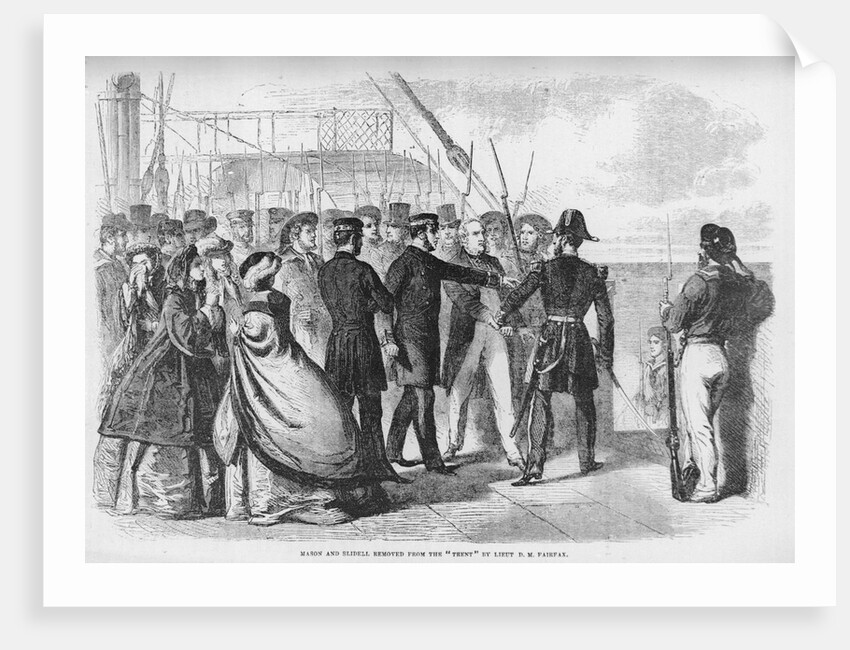 Mason and Slidell Removed from the Trent Lithograph by Anonymous