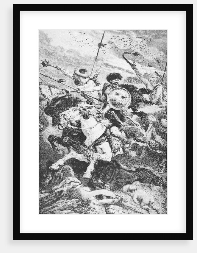 Huns Searching Danube Valley by Anonymous