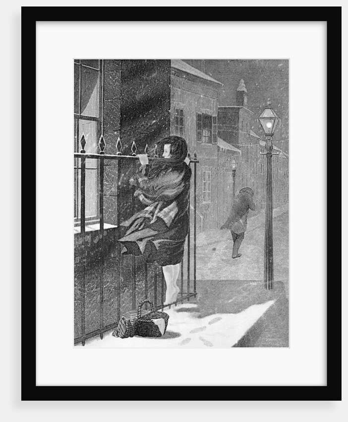 Women Peering Inside Window by Anonymous