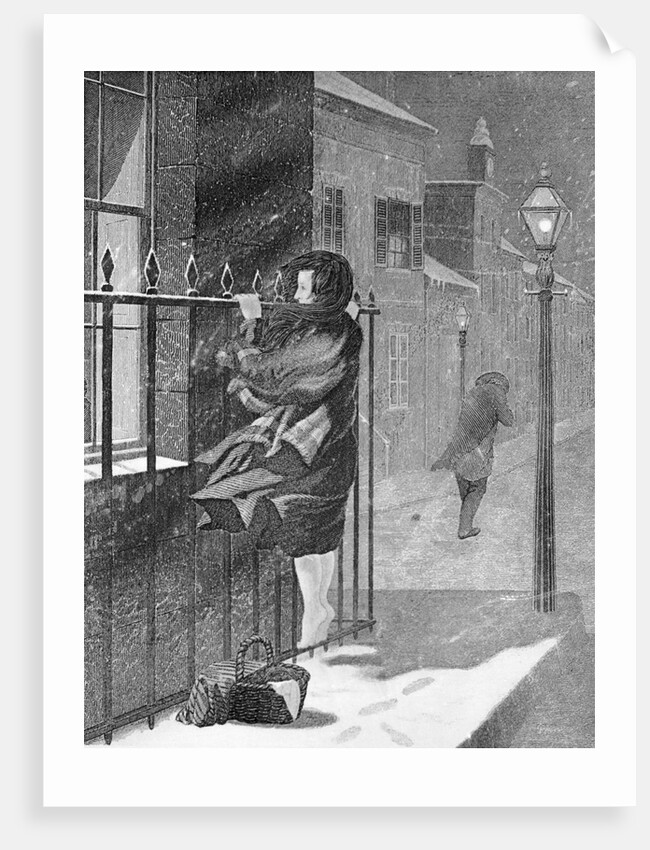 Women Peering Inside Window by Anonymous