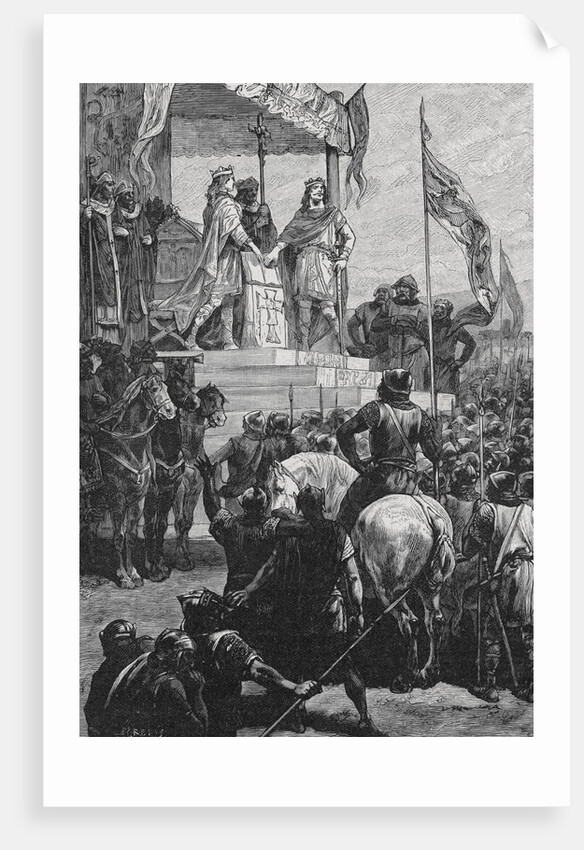 Illustration of the Strasburg Oaths by Anonymous