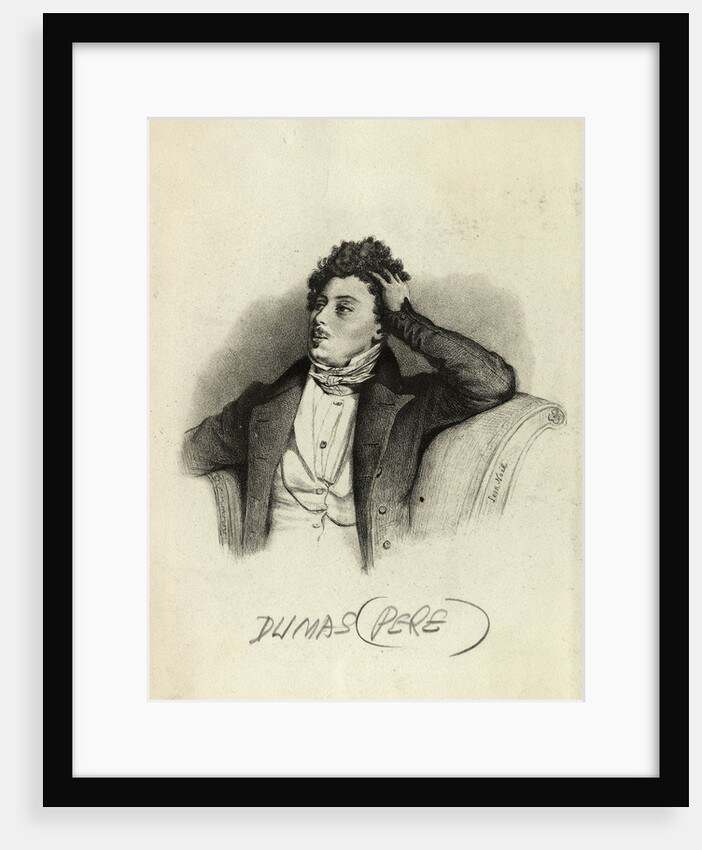 Playwright and Novelist Alexandre Dumas by Anonymous