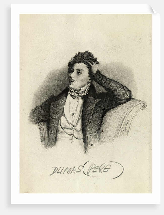Playwright and Novelist Alexandre Dumas by Anonymous