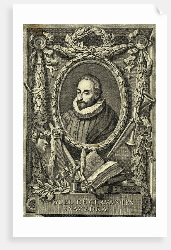 Portrait of Miguel de Cervantes Saavedra by Anonymous