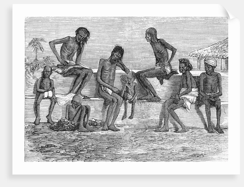 Native People of India Starving on the Street by Anonymous