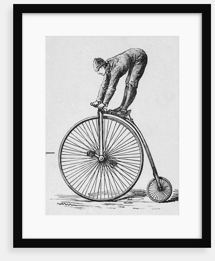 Acrobat Riding Bicycle by Anonymous