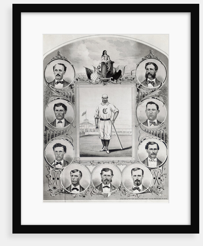 Illustration of Cincinnati Red Stockings by Anonymous