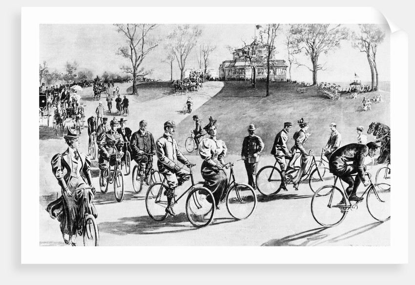 Biking on Riverside Drive by Anonymous