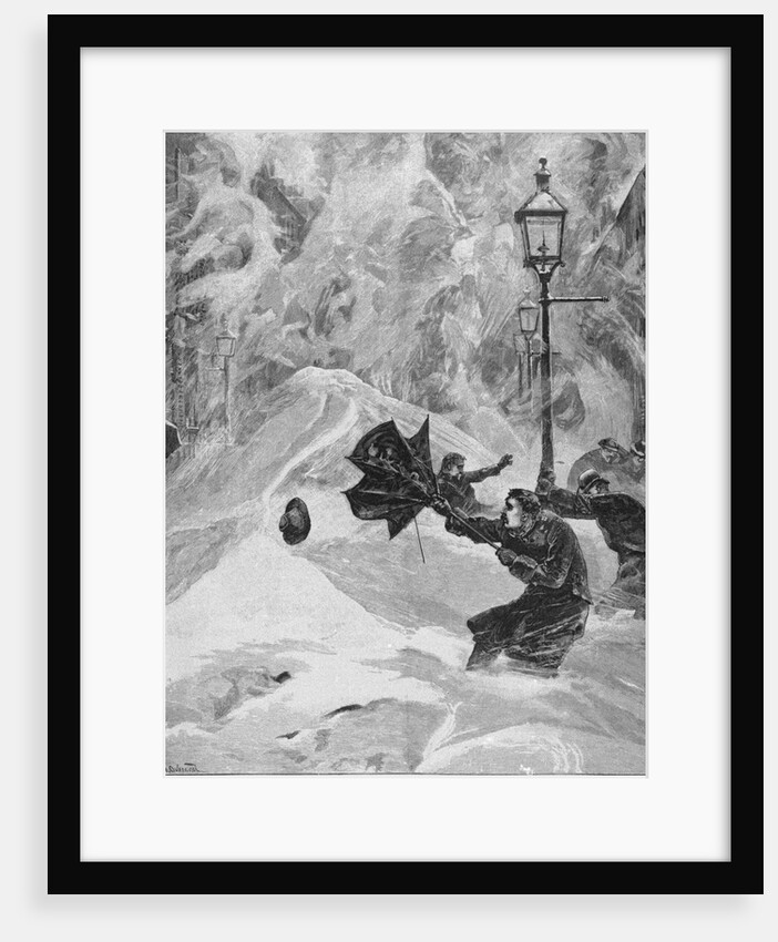 1888 Blizzard in New York by Anonymous