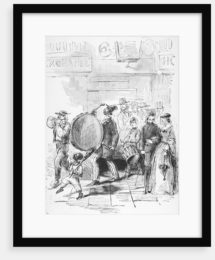 Woodcut of the Confederate Army Recruiting by Anonymous
