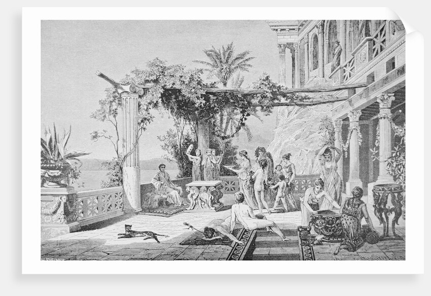 Emperor Tiberius Lounging by Anonymous