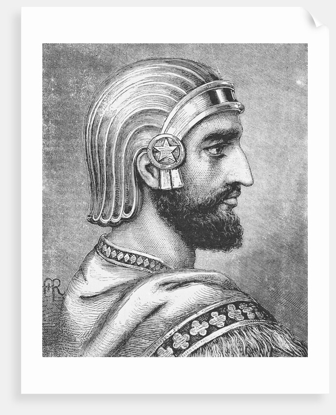 Engraving of Cyrus the Great by Corbis