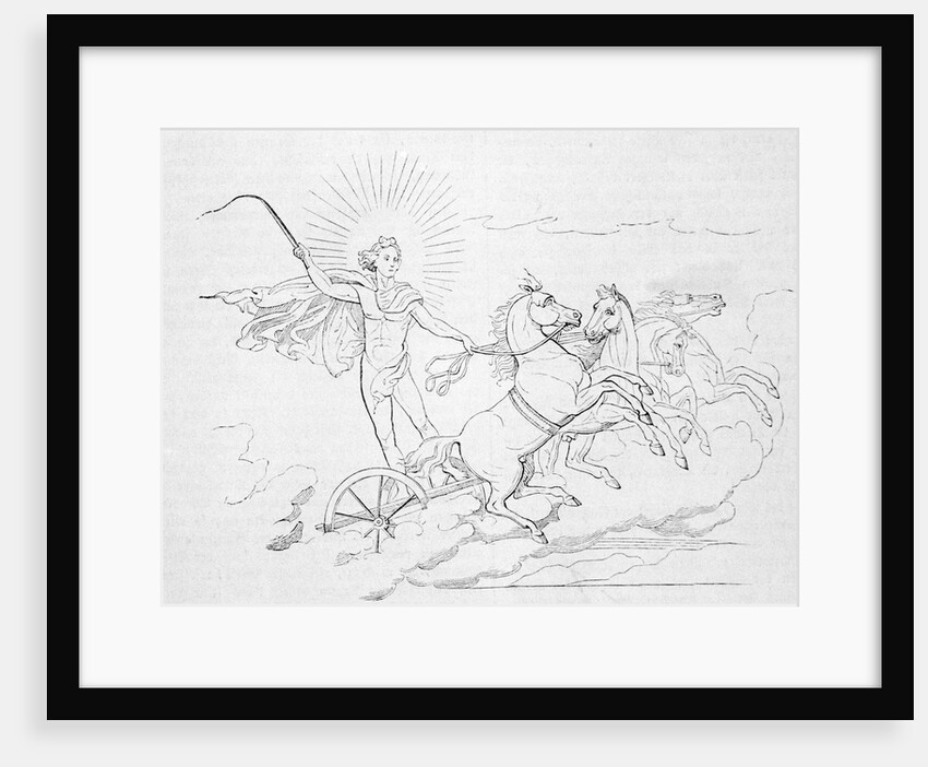 Helios Riding Horse Led Chariot by Anonymous