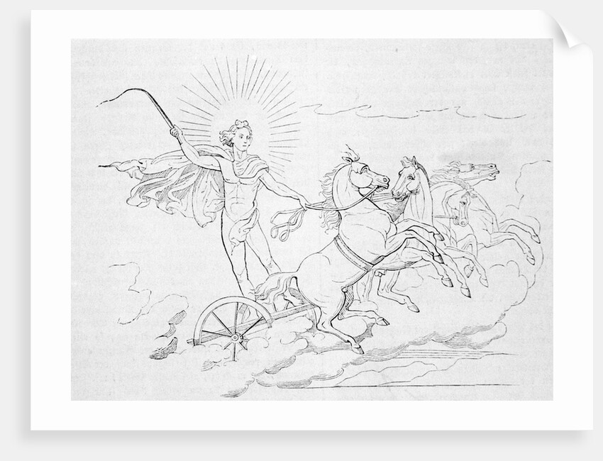 Helios Riding Horse Led Chariot by Anonymous