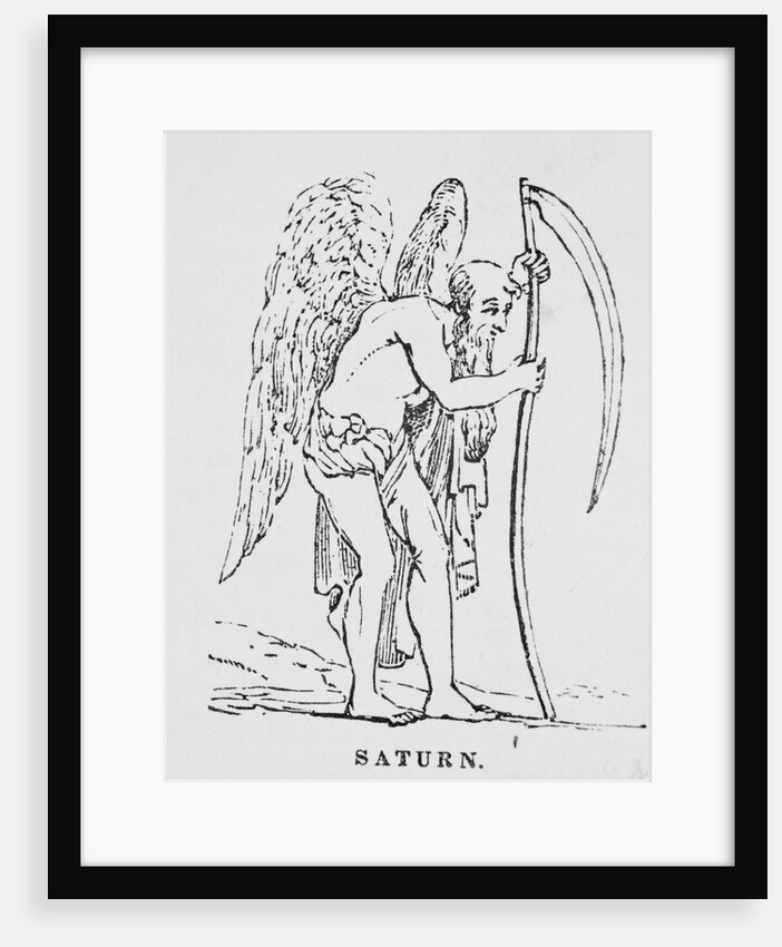 Saturn Holding Scythe by Anonymous