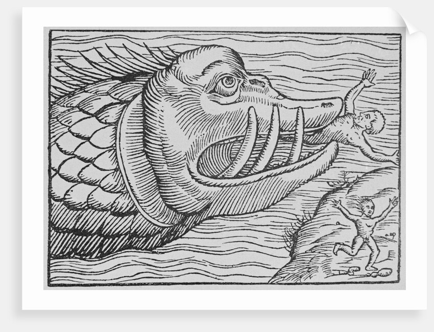 Sea Monster Eating Children by Anonymous