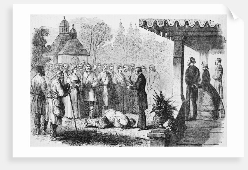 Officials with Serfs Receiving Their Freedom by Anonymous