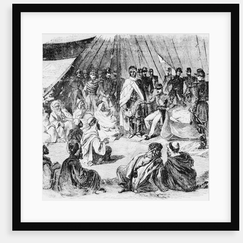Illustration of Surrender of Berber People to French by Anonymous