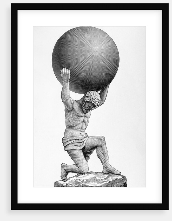 Illustration of Atlas Supporting World by Anonymous