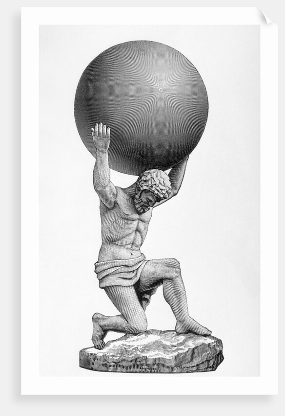 Illustration of Atlas Supporting World by Anonymous